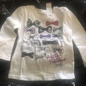 Pretty Fabulous bow shirt for toddler girl